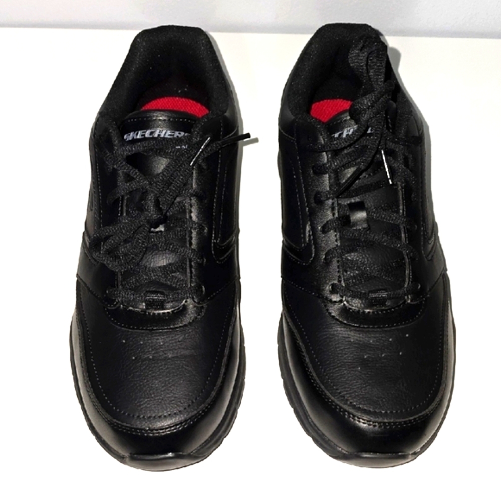 SKETCHERS Men's, Black, Soft Toe, EH, Slip Resistant WIDE FIT/NWOT